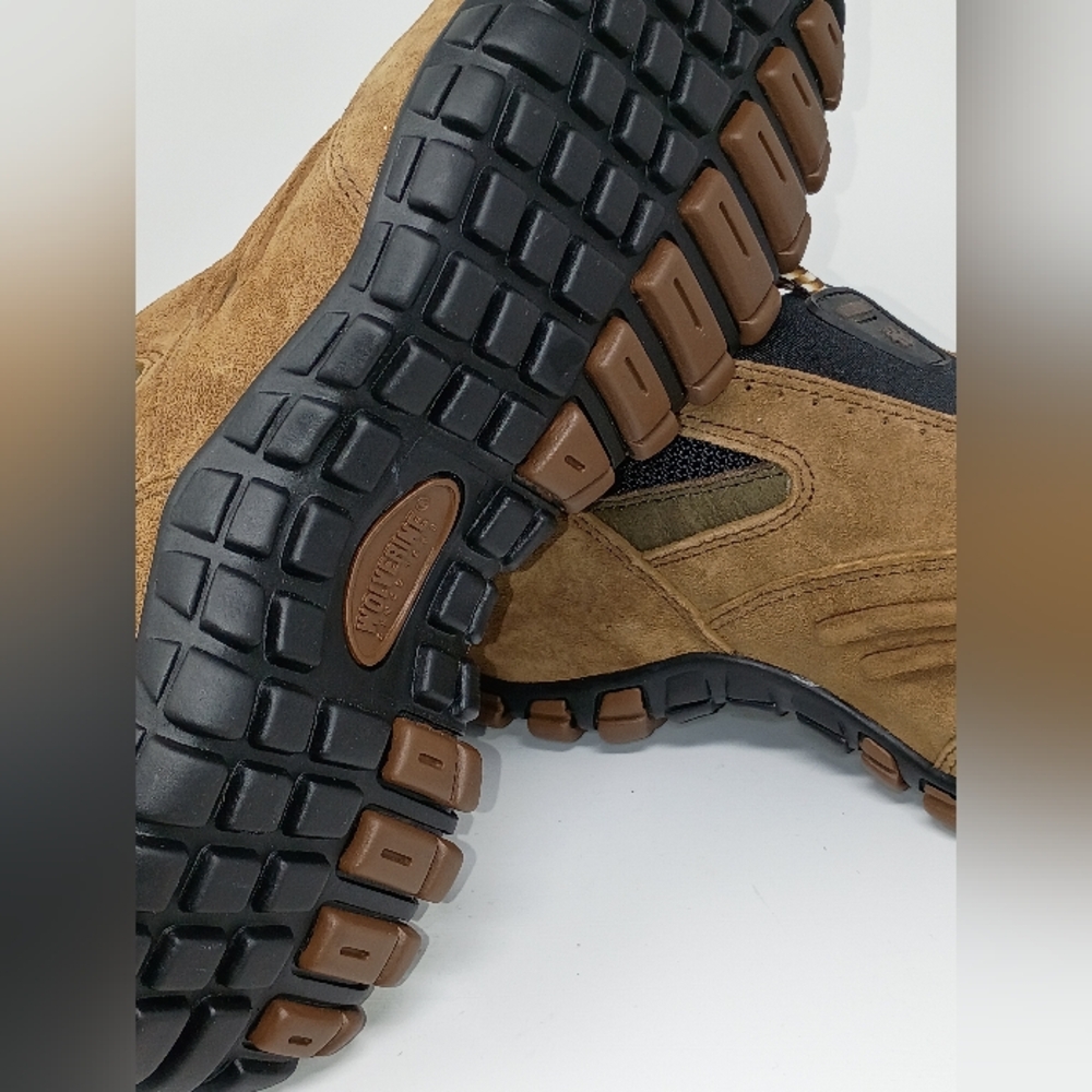 Wolverine Men's Brown Suede Steel Toe Shoes - Picture 6 of 16
